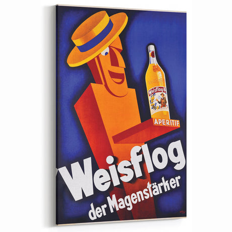 Vintage Advertising Poster - Weisflog Apéritif Retro Wall Art