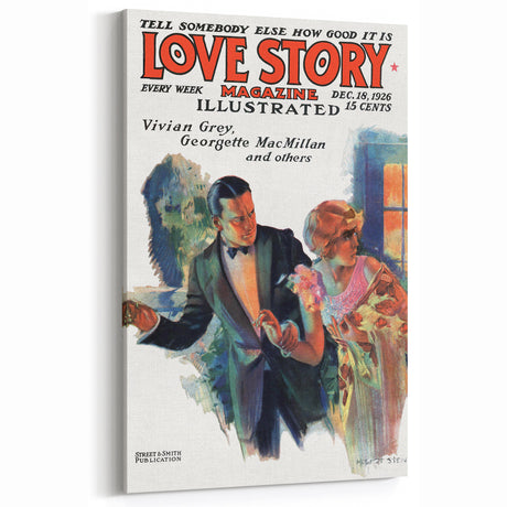 Vintage Magazine Cover Art – Love Story Classic Romance Print