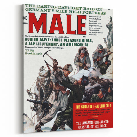 Vintage Magazine Cover Art – Male Adventure WWII Cover Print