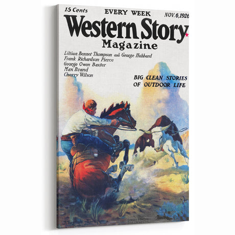 Vintage Magazine Cover Art – Western Story Outdoor Adventure Print
