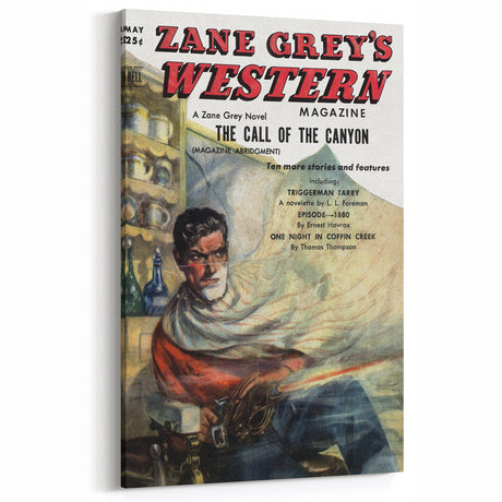 Vintage Magazine Cover Art – Zane Grey’s Western Canyon Print