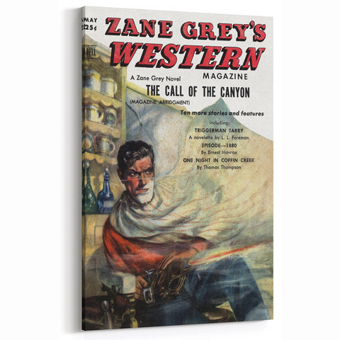 Vintage Magazine Cover Art – Zane Grey’s Western Canyon Print