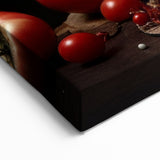 Rustic Tomato Wall Art – Bold Red & Brown Kitchen Decor