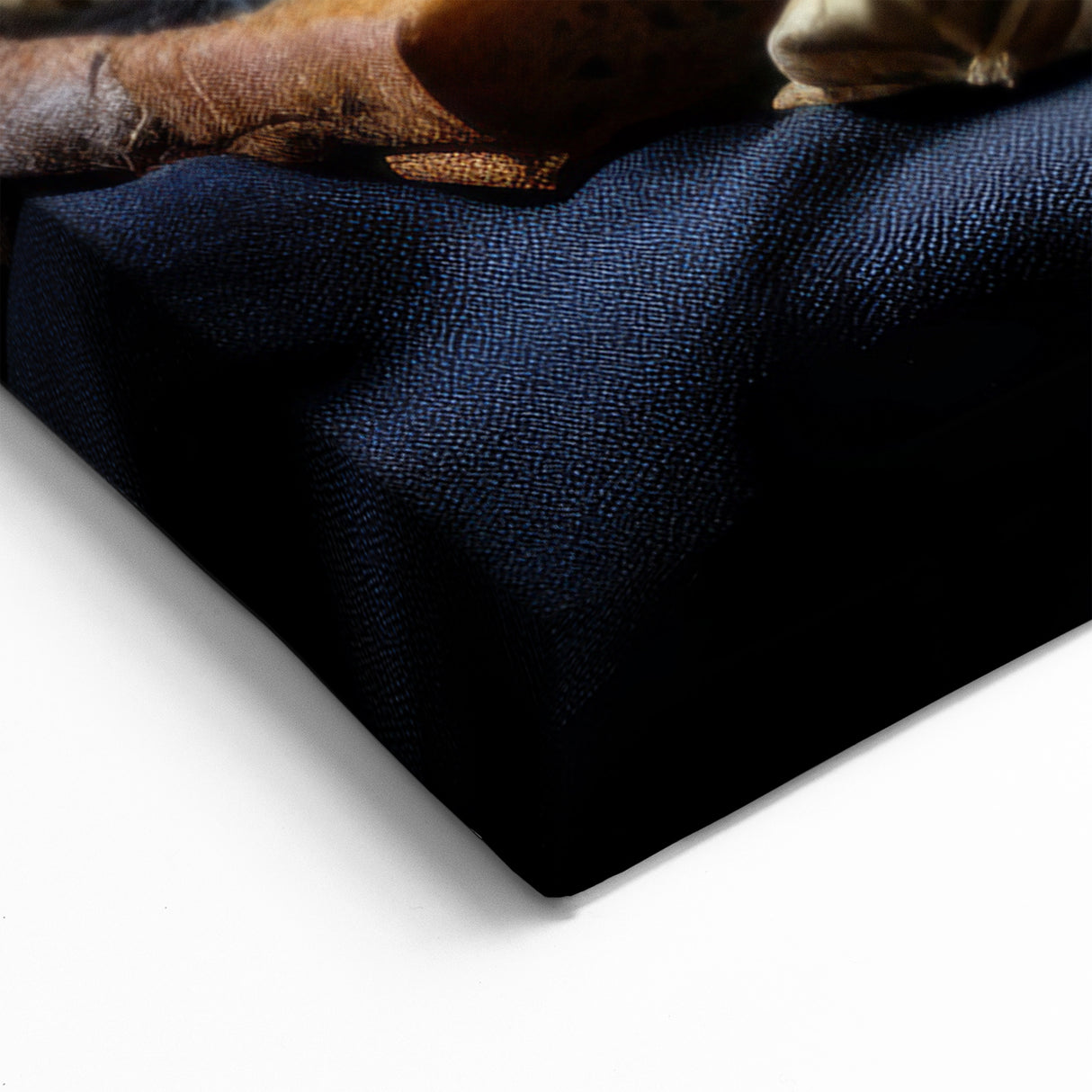 Wine & Fruit Wall Art – Dark Blue & Burgundy Kitchen Decor