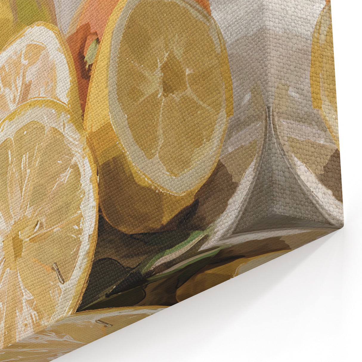 Citrus Fruit Wall Art – Bright Yellow & Orange Kitchen Decor