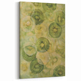 Kiwi Fruit Wall Art – Vibrant Green & Yellow Kitchen Decor