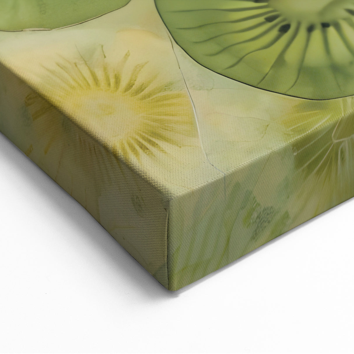 Kiwi Fruit Wall Art – Vibrant Green & Yellow Kitchen Decor