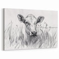 Cow Illustration Art Print – Nature-Inspired Farm Animal Wall Decor