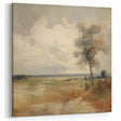 Vintage Botanical Art Print - Serene Landscape with Tree – Framed