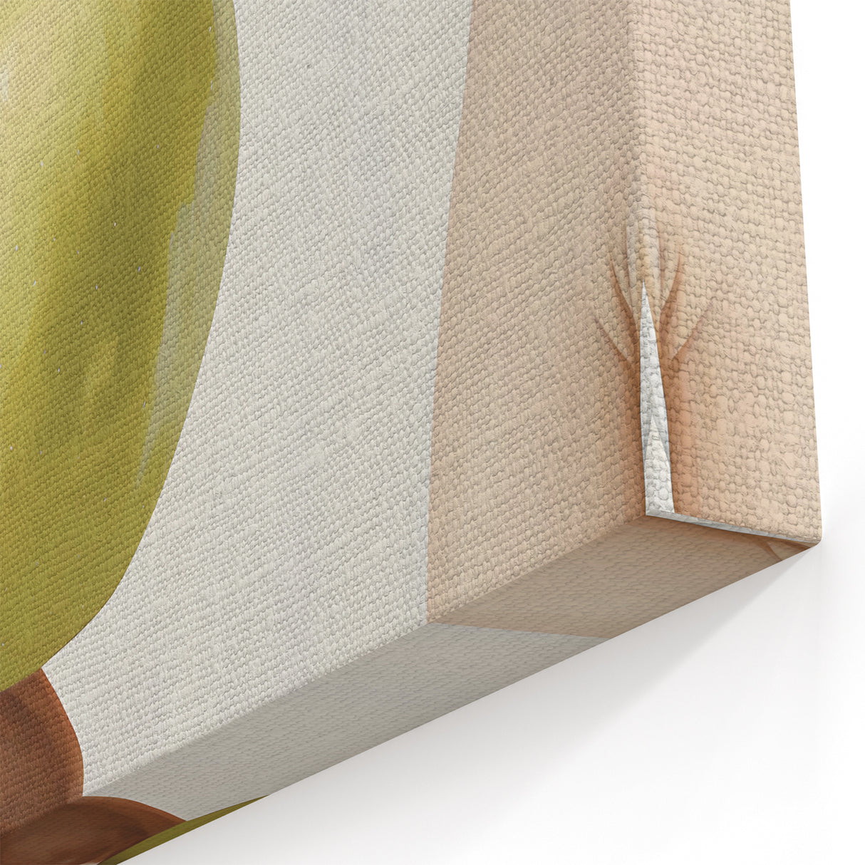 Minimalist Green Apple – Fruit Canvas Art for Kitchen Decor