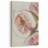 Soft Pink Fig Slices – Fruit Art Prints for Kitchen Wall Decor