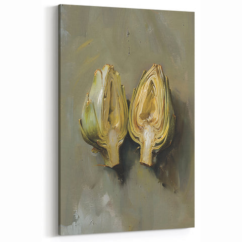 Sliced Artichoke Painting – Fruit Wall Decor for Kitchen & Café