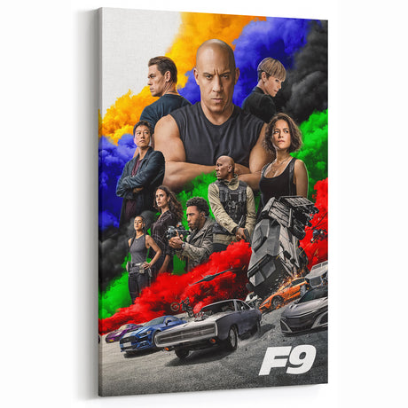 F9 The Fast Saga 2020s Vintage Movie Poster Retro Film Art
