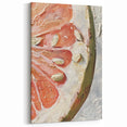 Textured Grapefruit Painting – Fruit Canvas Art for Kitchen Décor