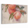 Elegant Peach Branch – Fruit Canvas Art for Kitchen Wall Decor