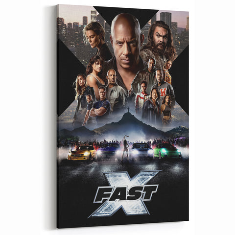 Fast X 2020s Vintage Movie Poster Retro Film Art Print