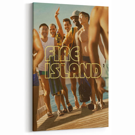 Fire Island 2020s Vintage Movie Poster Retro Comedy Film Art