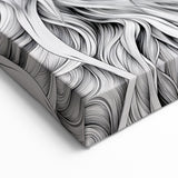 Lion Illustration Art Print – Intricate Black and White Animal Decor