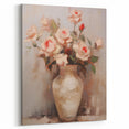 Vintage Botanical Art Print - Roses in Vase – Framed