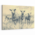 Sheep Illustration Art Print – Detailed Nature-Inspired Wall Decor