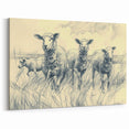 Sheep Illustration Art Print – Detailed Nature-Inspired Wall Decor