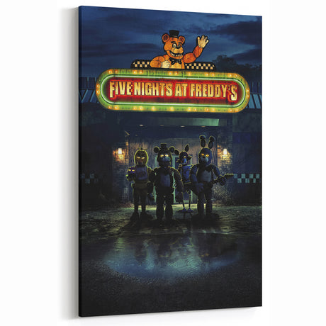 Five Nights at Freddy's 2020s Vintage Movie Poster Horror Art