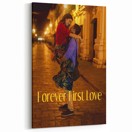 Forever First Love 2020s Vintage Movie Poster Retro Romance Art