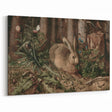 Vintage Animal Art - Rabbit in Forest Antique Wildlife Print