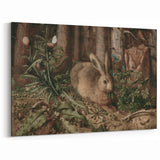 Vintage Animal Art - Rabbit in Forest Antique Wildlife Print