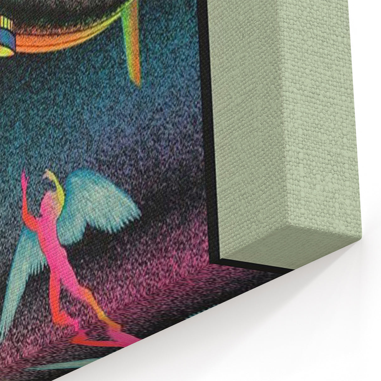 Led Zeppelin Rainbow Zeppelin Poster | Retro 1970s Music Wall Art