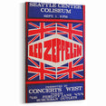 Led Zeppelin Seattle 1969 Poster | Retro Concert Wall Art