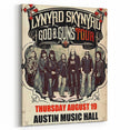 Lynyrd Skynyrd God & Guns Tour Poster – Retro Rock Wall Art