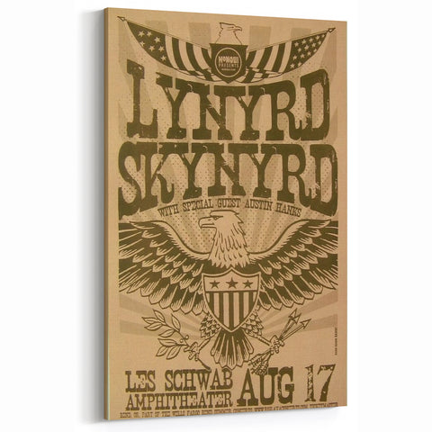 Lynyrd Skynyrd Concert Poster – Vintage Rock Art