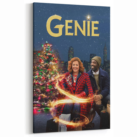 Genie 2020s Vintage Movie Poster Holiday Fantasy Wall Art