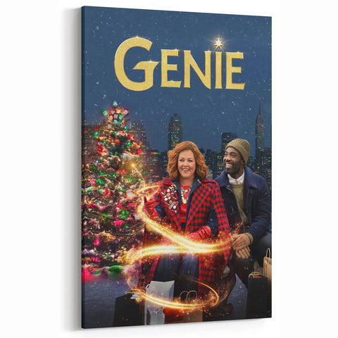 Genie 2020s Vintage Movie Poster Holiday Fantasy Wall Art