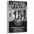 Lynyrd Skynyrd Retro Poster - 1976 Ted Nugent Concert