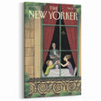 Vintage New Yorker Poster - Beach Scene with Seagulls Art Print