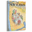 Vintage New Yorker Poster - Big Ben & Flying Bird Art Print
