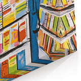 Vintage New Yorker Poster - Bookstore Scene Wall Art Print