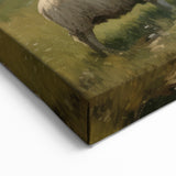 Vintage Animal Art - Timeless Sheep in Pastoral Landscape