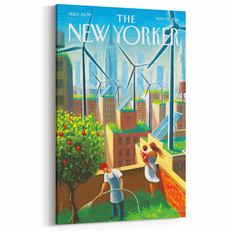 Vintage New Yorker Poster - Urban Sustainability Art Print