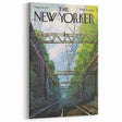Vintage New Yorker Poster - Railroad Tunnel Scene Wall Art Print