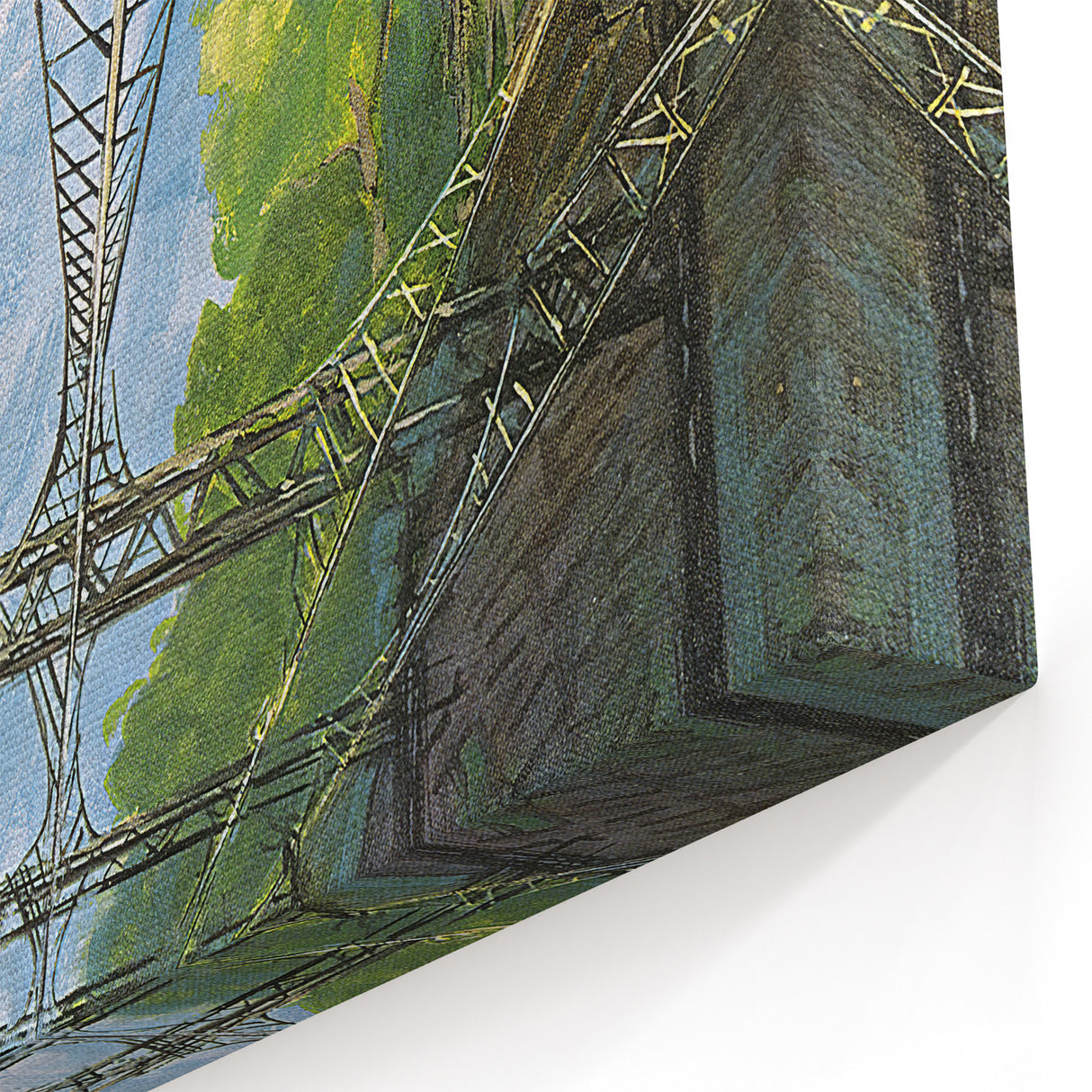 Vintage New Yorker Poster - Railroad Tunnel Scene Wall Art Print