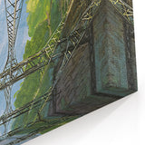 Vintage New Yorker Poster - Railroad Tunnel Scene Wall Art Print