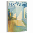 Vintage New Yorker Poster - Elegant Hallway Scene Wall Art Print