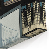 Vintage New Yorker Poster - Outdoor Movie Night at Brooklyn Bridge Wall Art Print