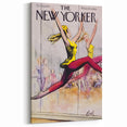 Vintage New Yorker Poster - Ballet Dancer in Motion Wall Art Print