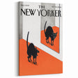 Vintage New Yorker Poster - Black Cat in Mirror Wall Art