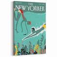 New Yorker Swimming Art - Underwater Scene Wall Decor
