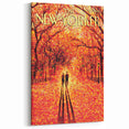 New Yorker November 9, 2009 – Romantic Fall Walk Art Print
